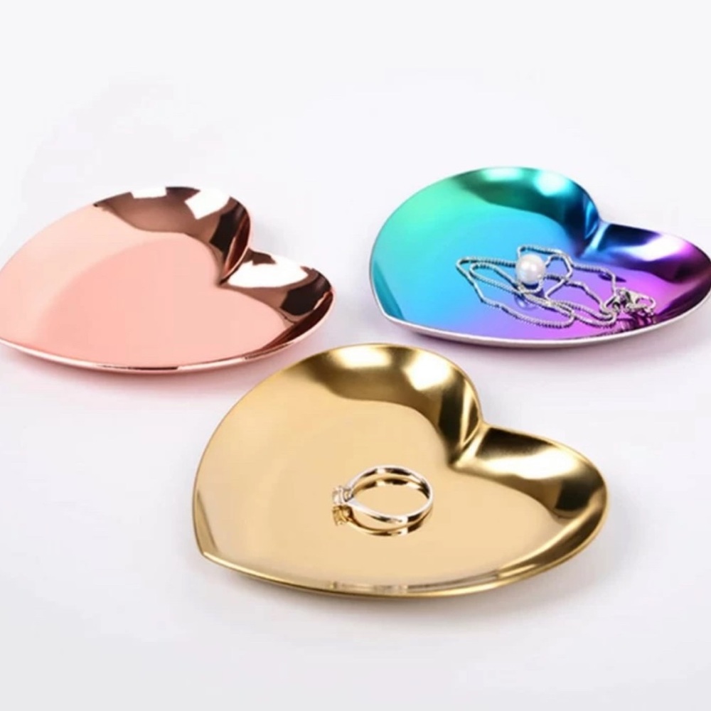 Silver Heart Trinket Dish